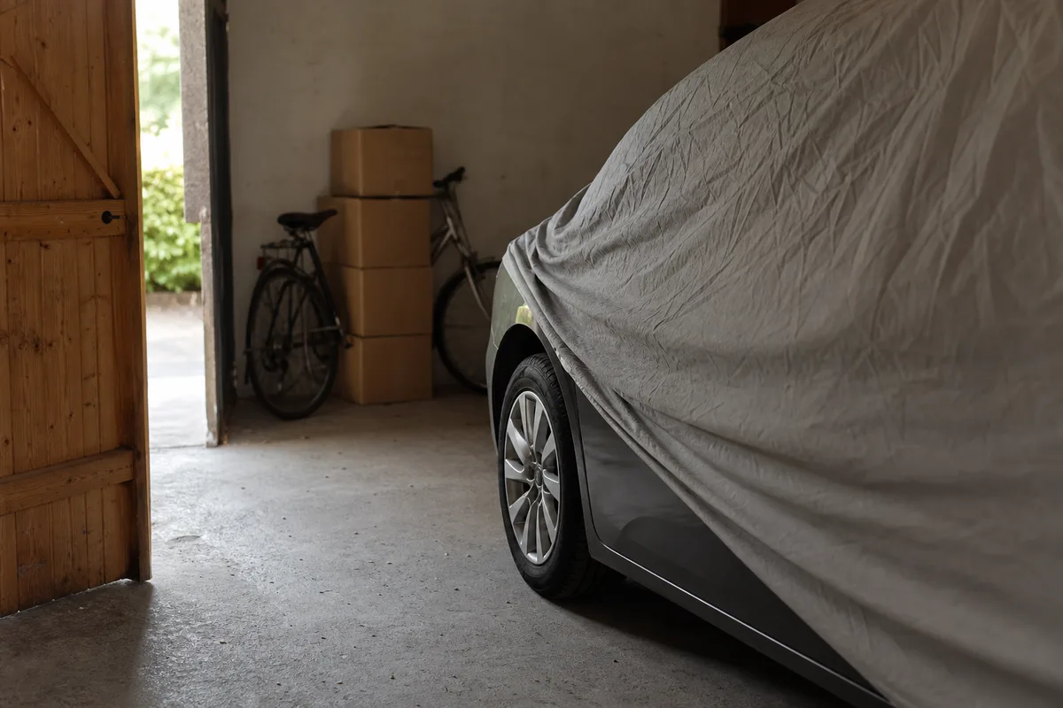 Compartiment moteur ouvert avec bouchon de remplissage d&rsquo;huile jaune